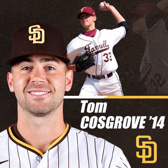 FarrellAthl's tweet photo. Monsignor Farrell's 1st Major-Leaguer is on his way to Wrigley Field!

Congratulations to alumnus Tom Cosgrove '14 who has been called up to the big club by the San Diego Padres. 

⚾️🦁💪🏻⚾️🦁💪🏻⚾️🦁💪🏻⚾️🦁💪🏻 https://t.co/aych9EiGYj