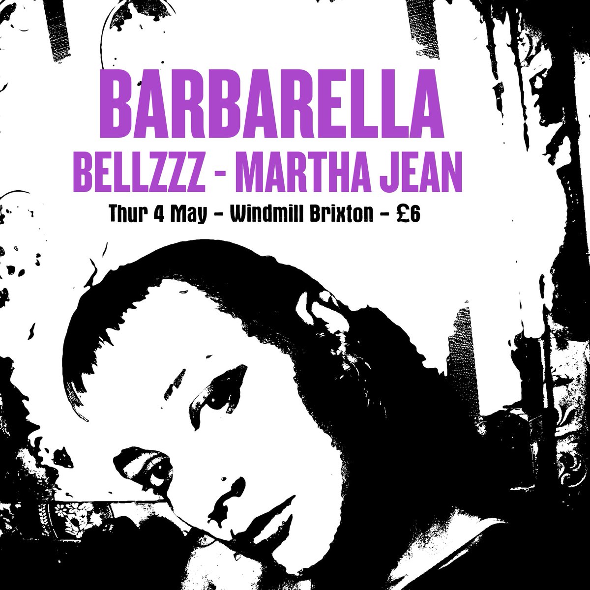 My new music project – Barbarella – live at the Windmill Brixton next Thursday May 4th. Album on the way… x