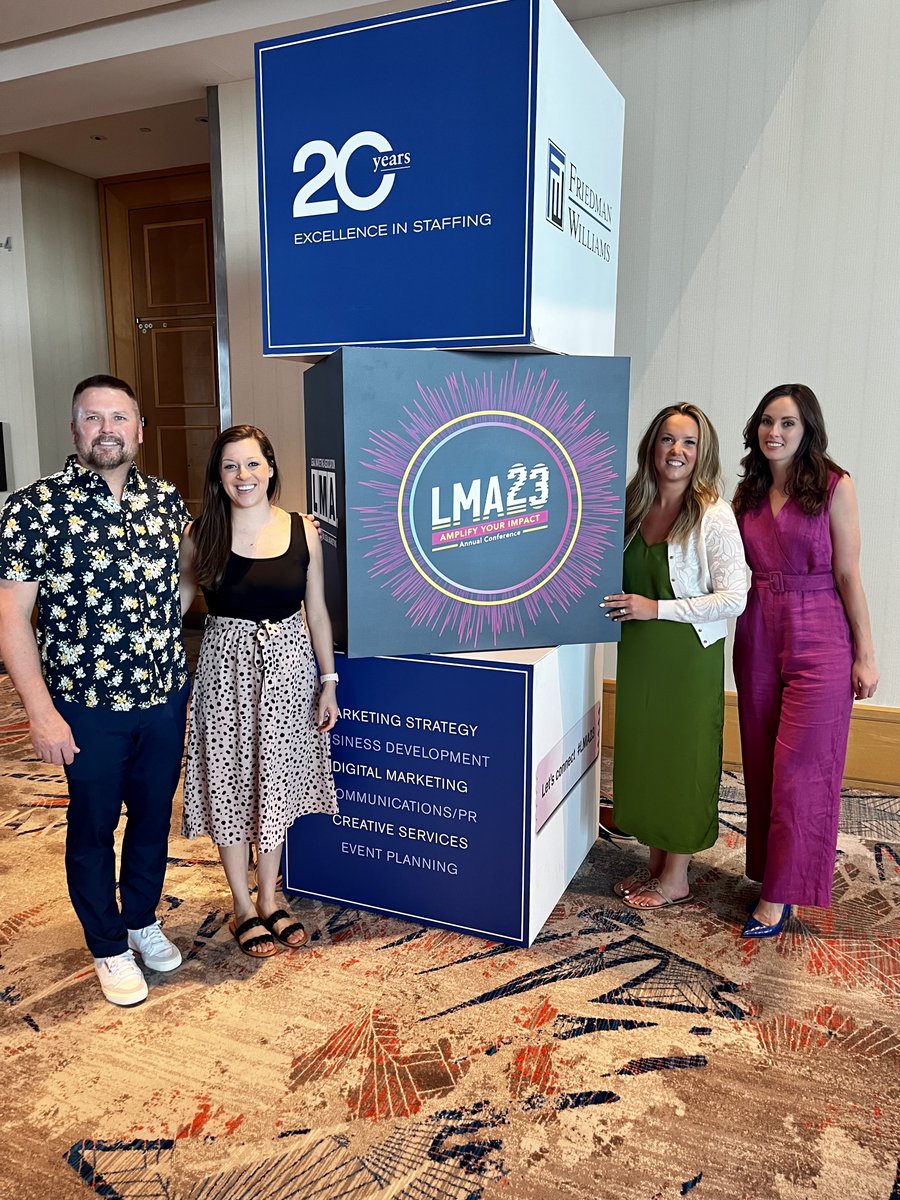 poston's tweet photo. That’s a wrap on the 2023 @LMAintl Annual Conference! We had a great time learning from #legalmarketing pros encouraging us to amplify our voices to impact the future. We also connected with amazing colleagues and are excited to put what we learned into practice. #LMA23 https://t.co/ddcYOtSwth