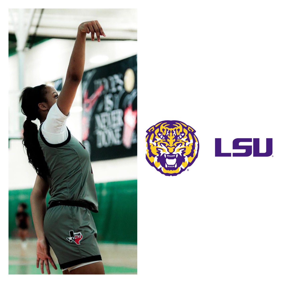 MeArahONeall's tweet photo. Blessed to Receive an offer from LSU💛💜 https://t.co/TldjHCCRk7