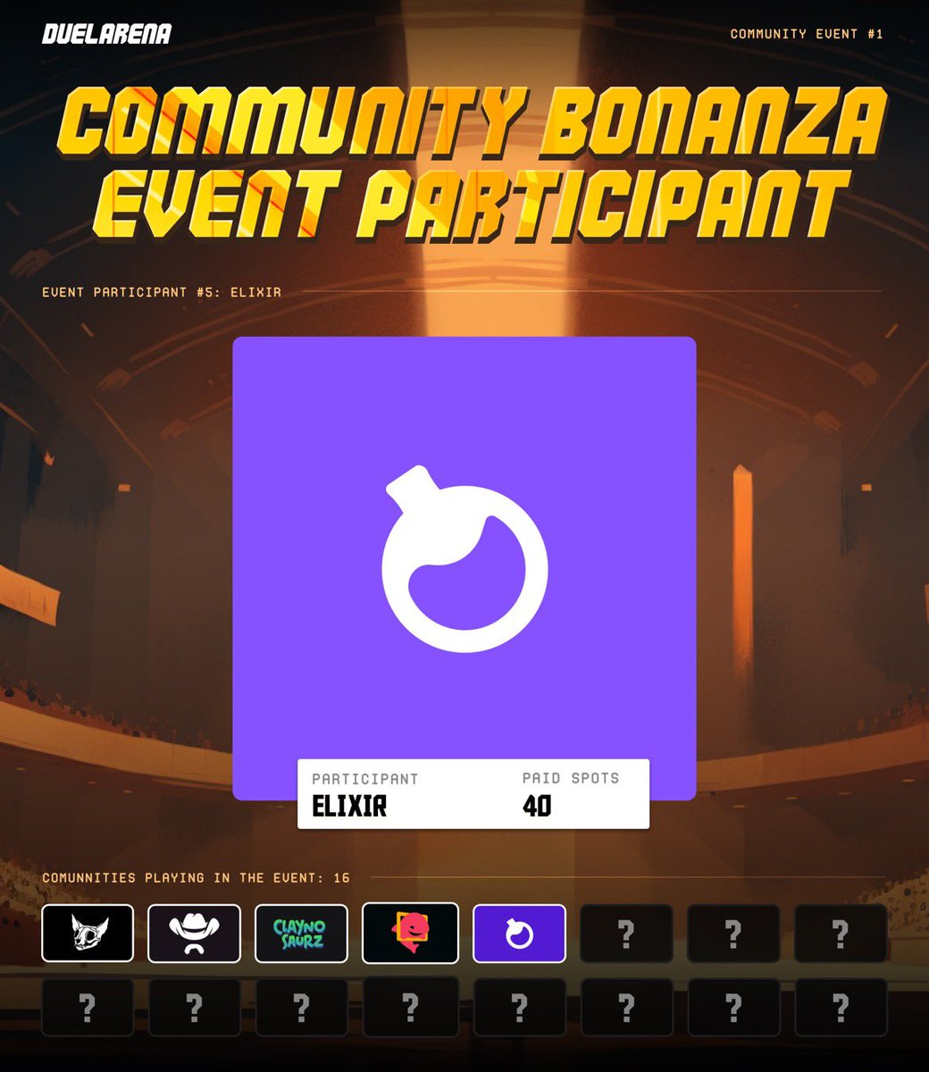 This sunday between 17-23.59 UTC, we will host the sickest community event the #Solana space has ever seen. 

We have partnered with 15 top projects in the space for our Community Bonanza.  The fifth partner is none other than <a href="/ElixirNFT/">Elixir</a> 🦉 

More below 👇