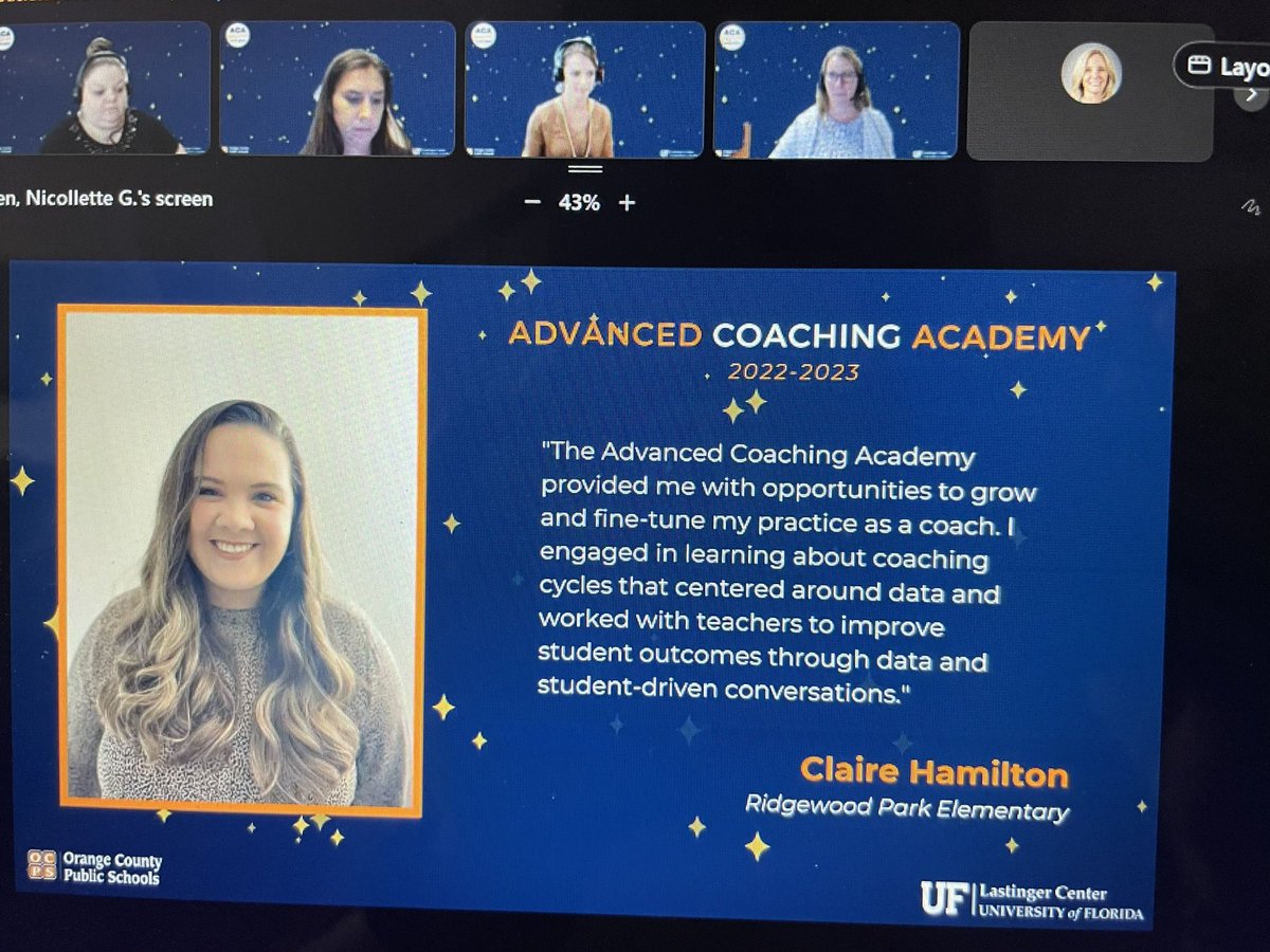 BeckyYedvobnick's tweet photo. So INCREDIBLY PROUD of @hamiltonce_95 for completing the Advanced Coaching Academy and becoming a certified instructional coach! She was also nominated by her peers to represent her cohort and make an impactful speech! We are SO LUCKY to have her @Ridgewood_OCPS ! 🧡💚🐯🐾 https://t.co/MeeYI3EG0l