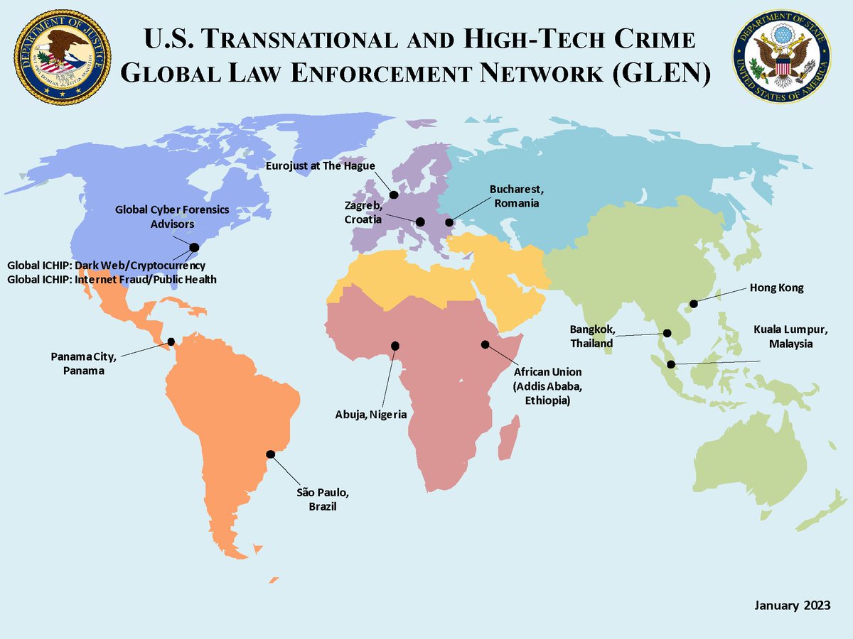 USDOJ_Intl's tweet photo. In recognition of #WorldIPDay @TheJusticeDept’s @StateINL funded #ICHIPs continue to advance foreign partners around the world to fight IP theft. Find out more at: https://t.co/QebRKbWqcu https://t.co/jLSKvj927h