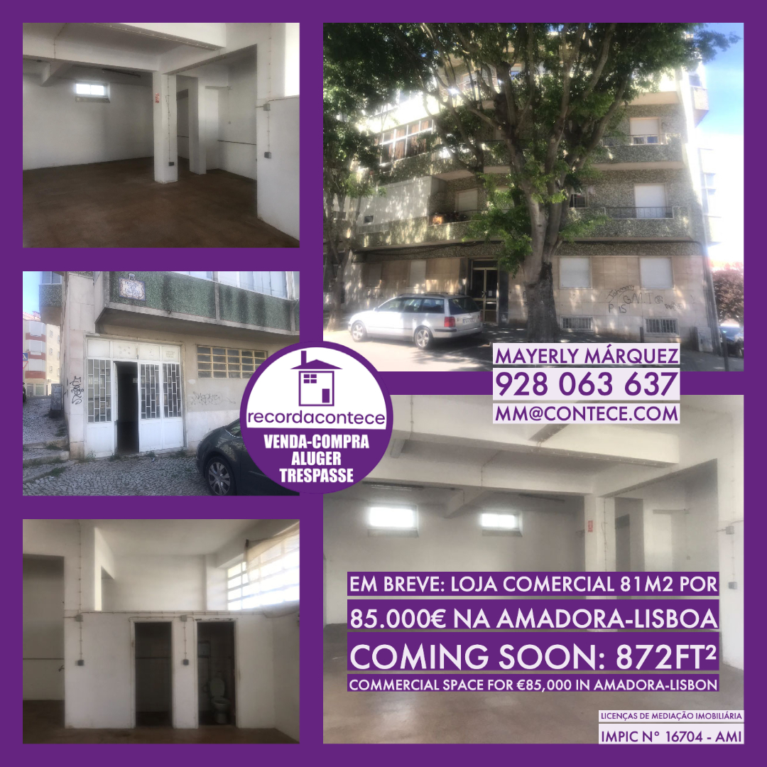 Just listed: Prime Commercial Space in Amadora, Lisbon! Perfect for startups and businesses looking to relocate. 81m2 of flexible workspace, don't miss out! #commercialrealestate #startupoffice #Lisbon
