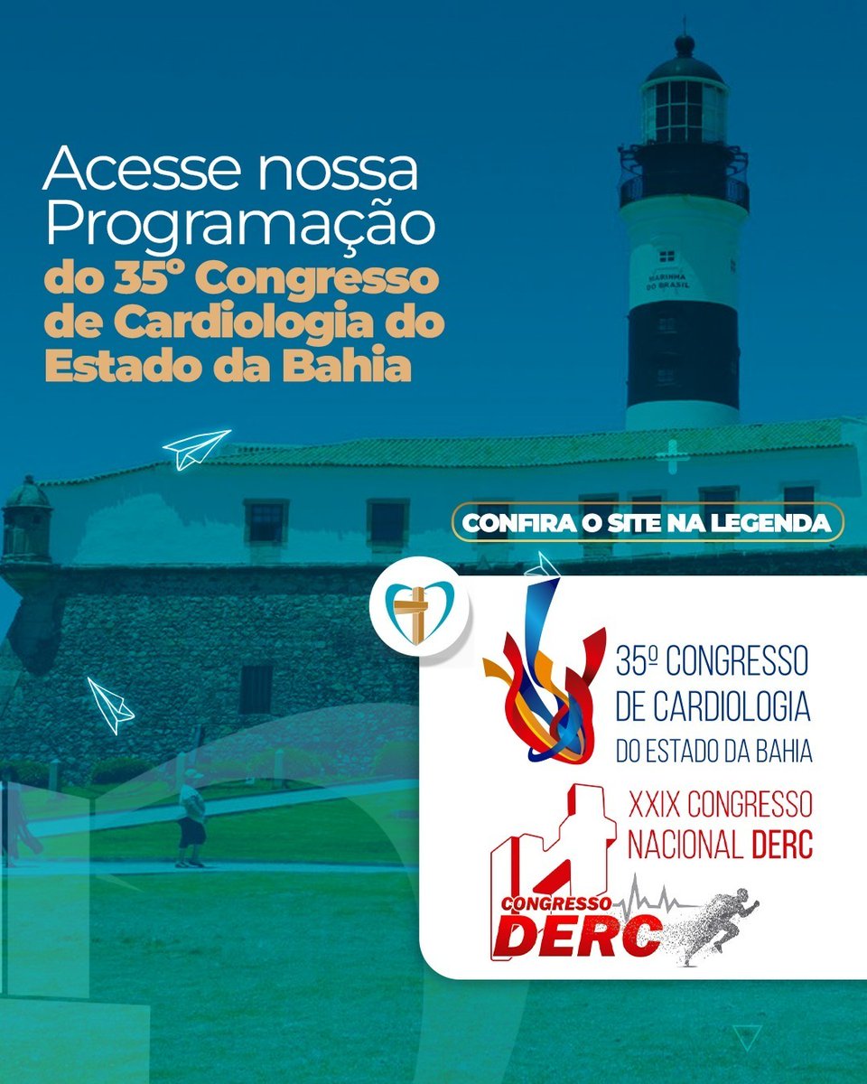 DercSbc's tweet photo. Não perca a oportunidade de participar do XXIX Congresso Nacional do DERC e do 35º Congresso de Cardiologia do Estado da Bahia! @sbcbahia

Para acessar a programação completa do evento, basta clicar no link https://t.co/FFdrs7lhkU https://t.co/ZBfwSDnMc3