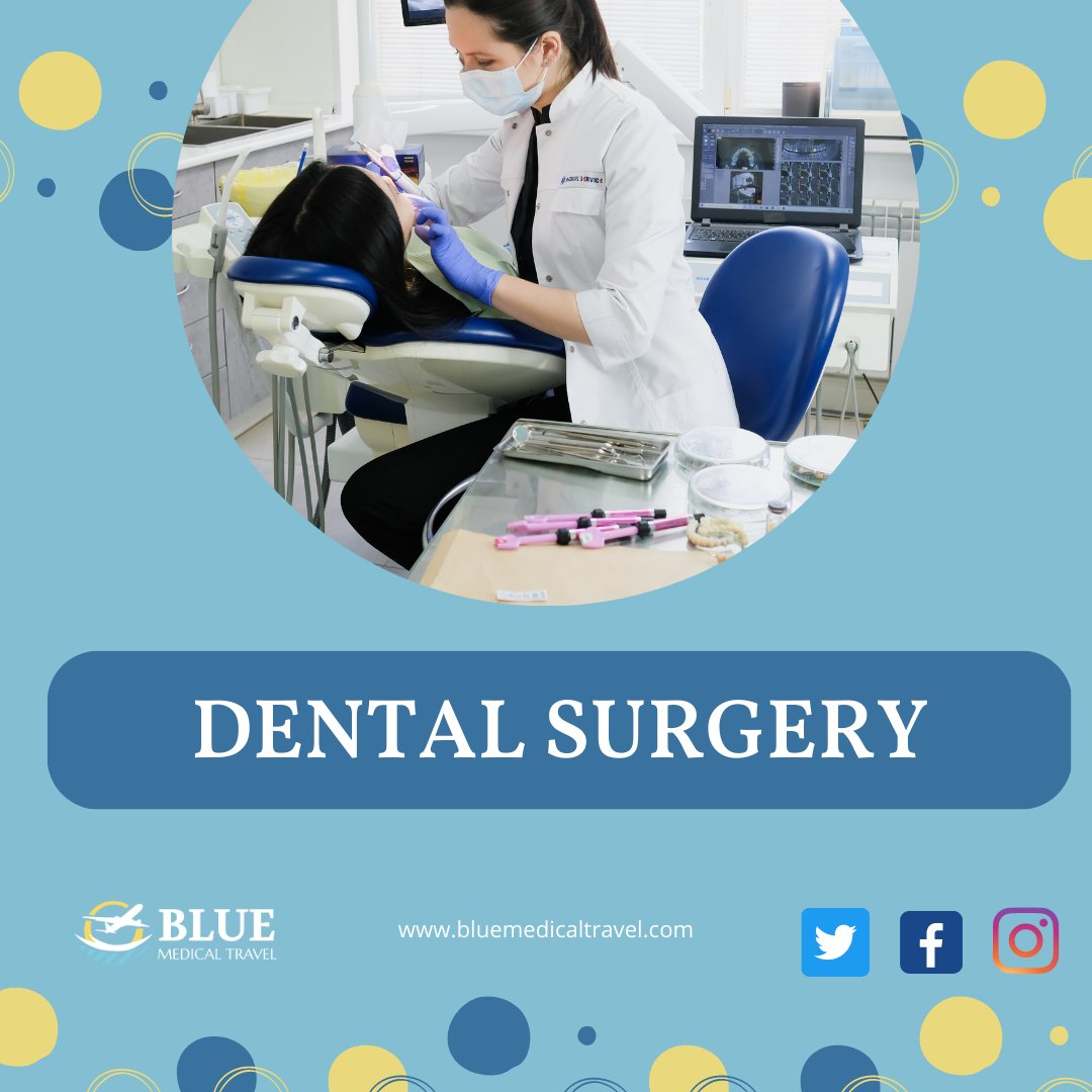 BlueMedicalTra1's tweet photo. #Dental #surgery  refers to any surgical procedure that involves the #teeth , gums or jaw. Some common dental surgeries include #toothextraction, root canal treatment, dental #implants and gum surgery.

#bluemedicaltravel #travelagency https://t.co/HimtweSn9f