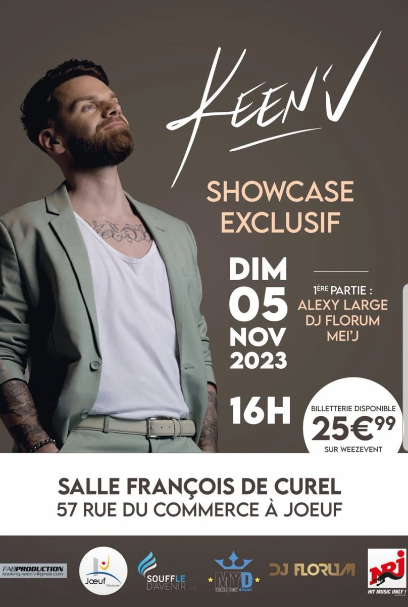 DagnicourtSabr1's tweet photo. Goooo les places sont disponibles ici 👇👇👇
https://t.co/53cLYx3SAU

Show case de @KeenvOfficiel @DjFlorum @AlexyLARGE et @JimmyMeij 🔥🔥 https://t.co/rMno23VHGR
