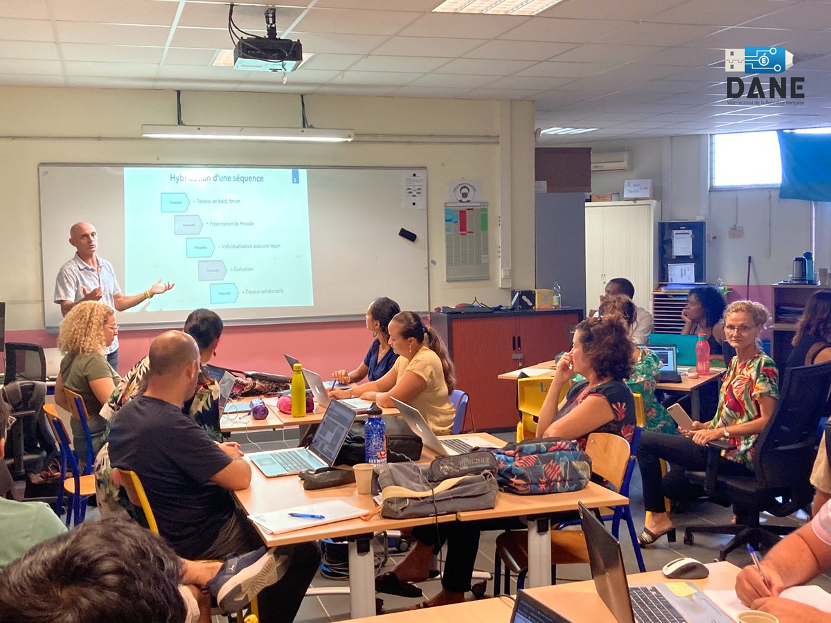 DANE_PF's tweet photo. Formation sur la prise en main de Moodle à l'initiative du lycée professionnel de Mahina 26/04/2023.
@EducationTahiti @DfciDgee @moodle https://t.co/ubR9WZSNjZ