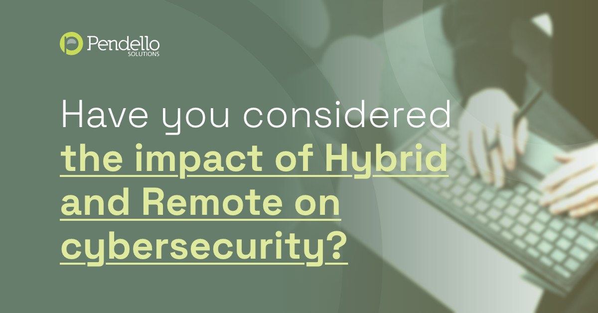 Pendello's tweet photo. Attention all businesses! The rise of hybrid remote work has undoubtedly brought about many benefits, but have you considered its impact on cybersecurity? Learn more: #HybridRemote #RemoteWork #Cybersecurity https://t.co/WOHvHl6MN5 https://t.co/yq4HNdoGi9