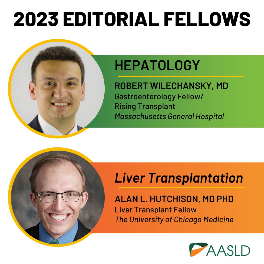 AASLD (@aasldtweets) on Twitter photo Congratulations to our <a href="/HEP_Journal/">HEPATOLOGY Journal</a> and <a href="/LTxJournal/">Liver Transplantation Journal (LTxJournal)</a> 2023 Editorial Fellows! #LiverTwitter Congratulations to our <a href="/HEP_Journal/">HEPATOLOGY Journal</a> and <a href="/LTxJournal/">Liver Transplantation Journal (LTxJournal)</a> 2023 Editorial Fellows! #LiverTwitter
