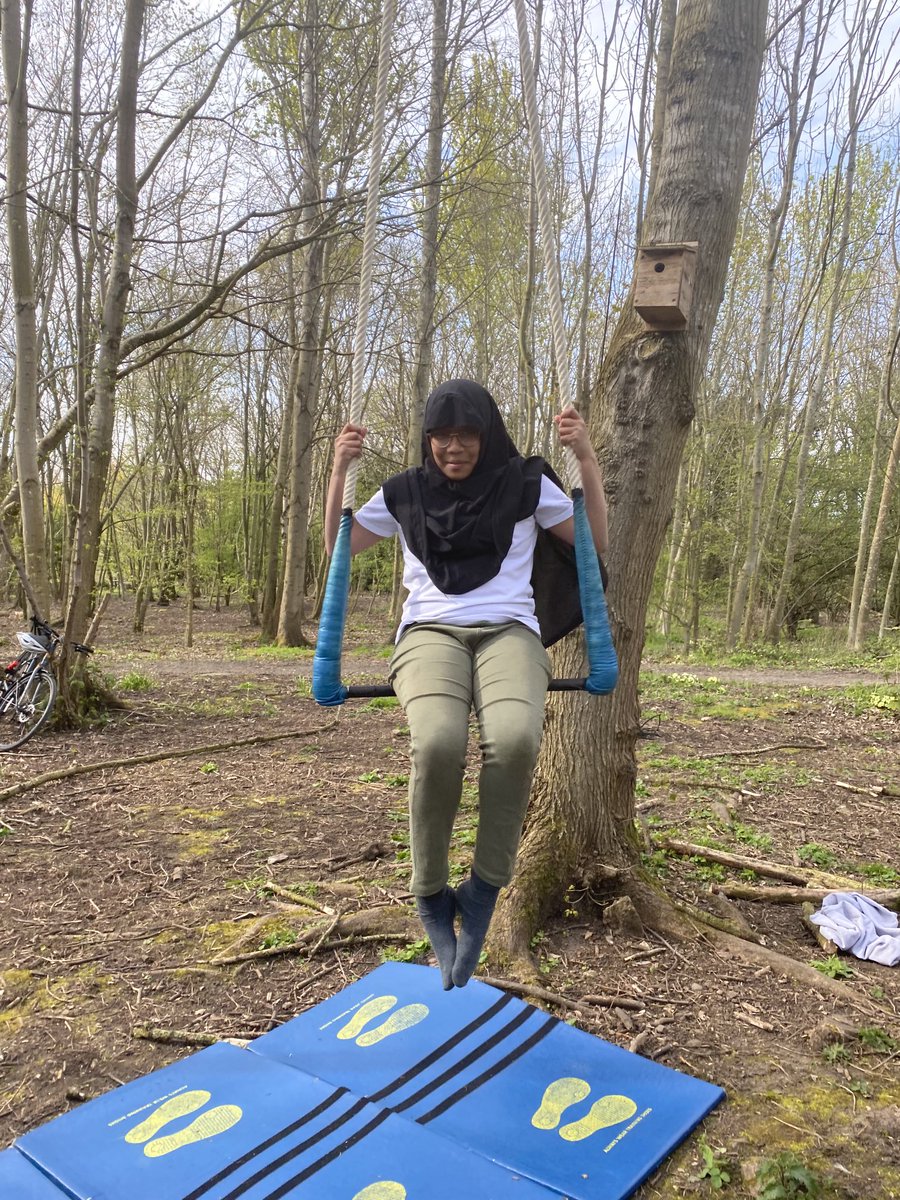 Tree trapeze in our wonderful woods ⁦@Castleview_PS⁩. Lots of smiles and giggles at todays session. Thank you ⁦@rowanbankenv⁩ and ⁦@thinkcircus⁩
