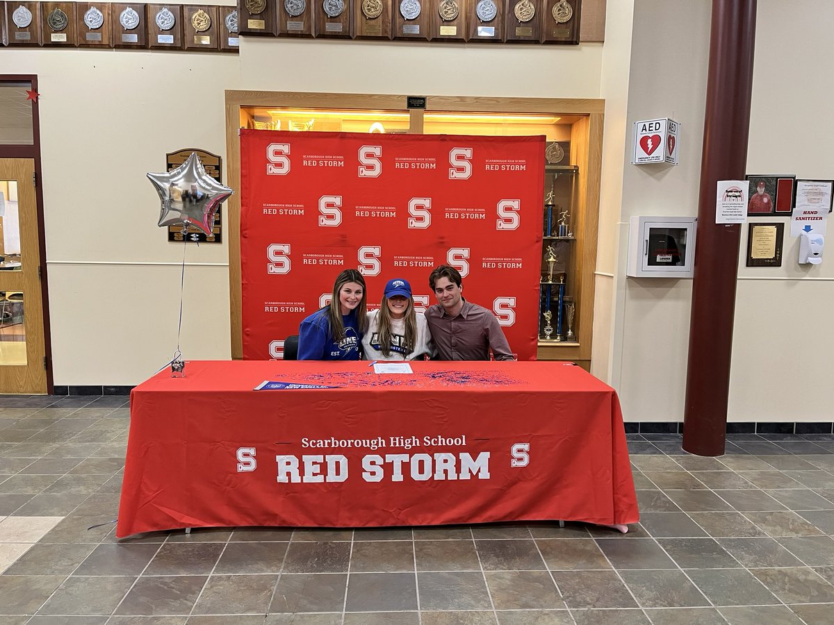 redstorm_sports's tweet photo. Molly Henderson Signs her Celebratory Letter of Intent with friends and family today to continue her Lacrosse career and education at the University of New England. #GOSTORM #STORMLACROSSE https://t.co/8xxAi3YY50