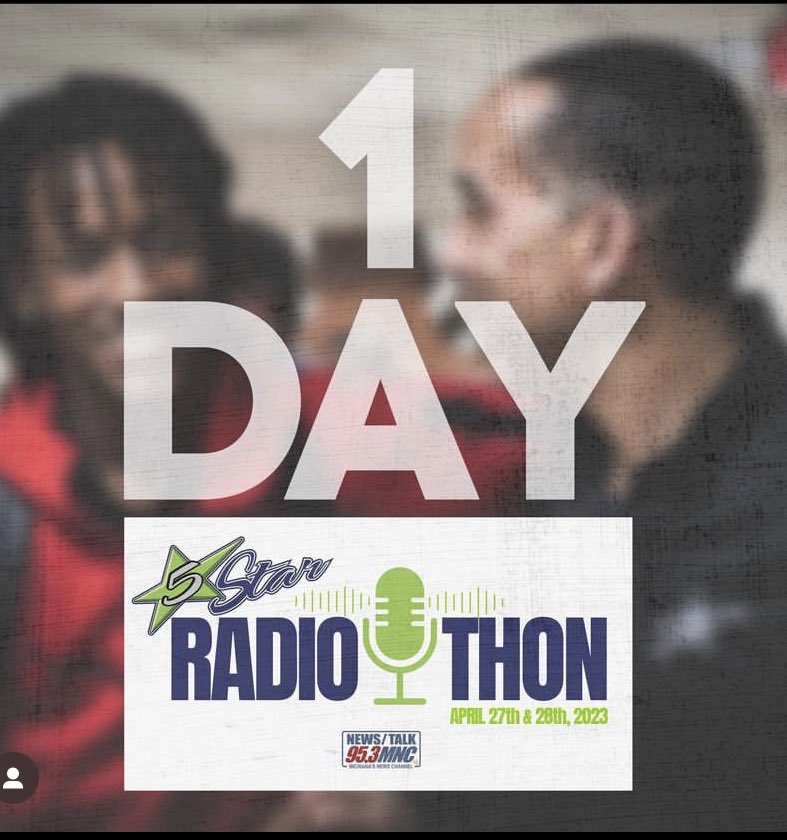 Tune into 95.3MNC Thursday 5am-9am and 3pm-6pm or stream it live ⁦<a href="/953MNC/">News/Talk 95.3 MNC</a>⁩.  Hear stories from people changing kids lives on the front lines!  Join us and be part of the solution for America! ⁦<a href="/thefivestarlife/">Five Star Life</a>⁩