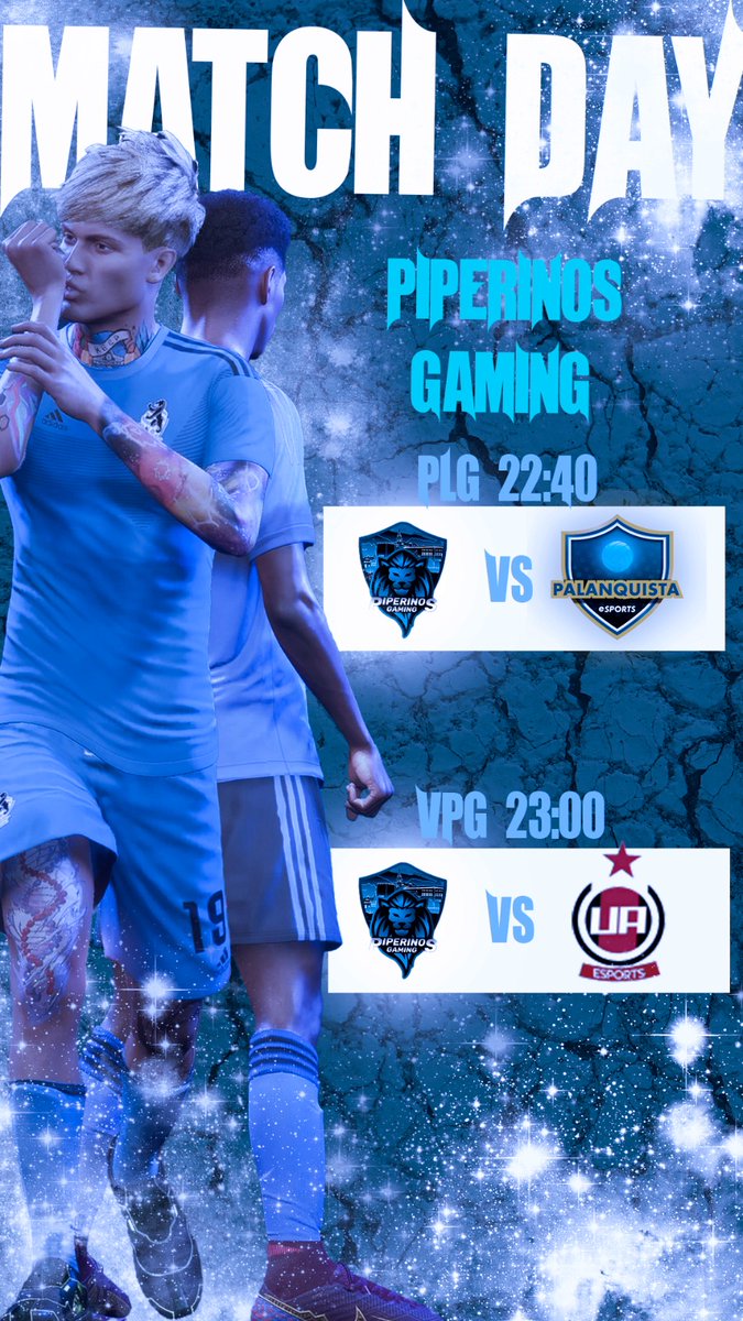 ⚽️MATCHDAY⚽️

🏆 | J15 @PLGeFootBall
🆚 | <a href="/Palanquista_eSp/">Palanquista eSports</a>
⌚ | 22:40

🏆 | J15 <a href="/VPG_Spain/">Virtual Pro Gaming España</a>
🆚 | <a href="/ADUAeSports/">AD Unión Adarve eSports</a>
⌚ | 23:00

#GoPiperinos  #RugidoNazarí