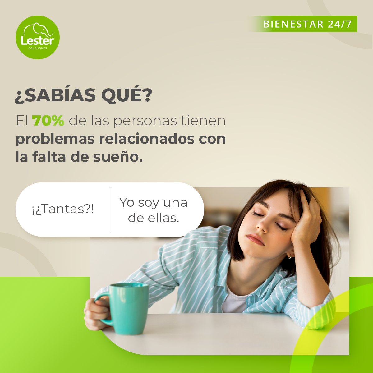 colchoneslester's tweet photo. Nuestra misión es ayudarte a dormir bien y hacer de tu descanso la mejor experiencia. ¡Compruébalo con un Lester y sal de esa estadística! 😏

#lestercolchones #duermeBiendespiertamejor #descansodaludable #despiertaconenergía #descansoreparadorconlester https://t.co/2TVUtsy3Ub