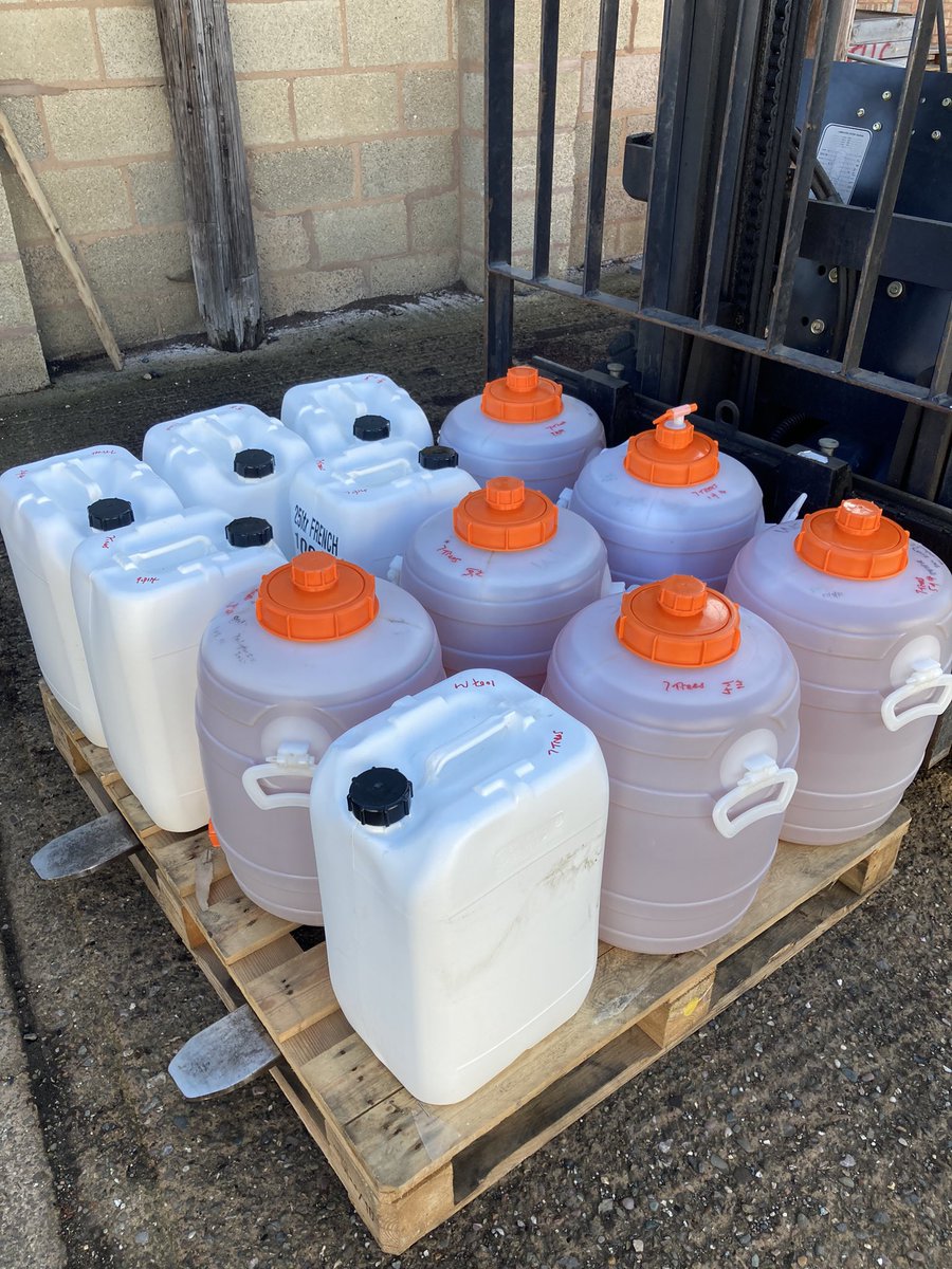 SevenTreesCider's tweet photo. Exciting times.
The 2022 Vintage of our Reading Press cider going into bottle.
#rdguk #readingcider #berkshirecider #tilehurst #craftcider #notfromconcentrate #fulljuice https://t.co/rZCl1zB5vv
