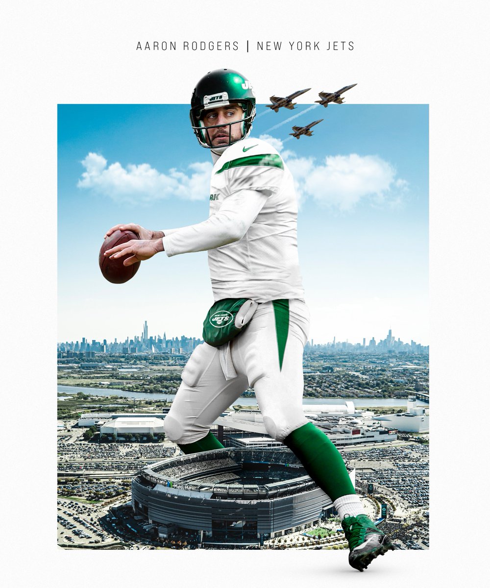 nyjets's tweet photo. .@AaronRodgers12 new neighborhood 🗽 https://t.co/scQiCGvd2D