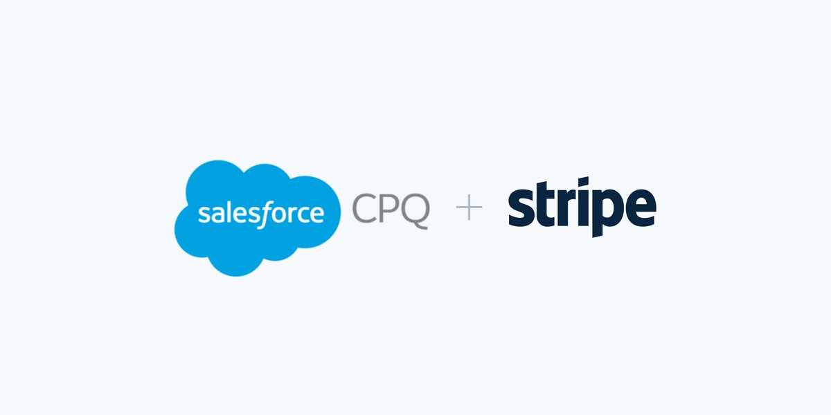 Stripe Billing  🤝 Salesforce CPQ

Automatically create or update a @Stripe Billing subscription based on Salesforce CPQ activity with our new connector!

Request access: stripe.com/docs/connector…