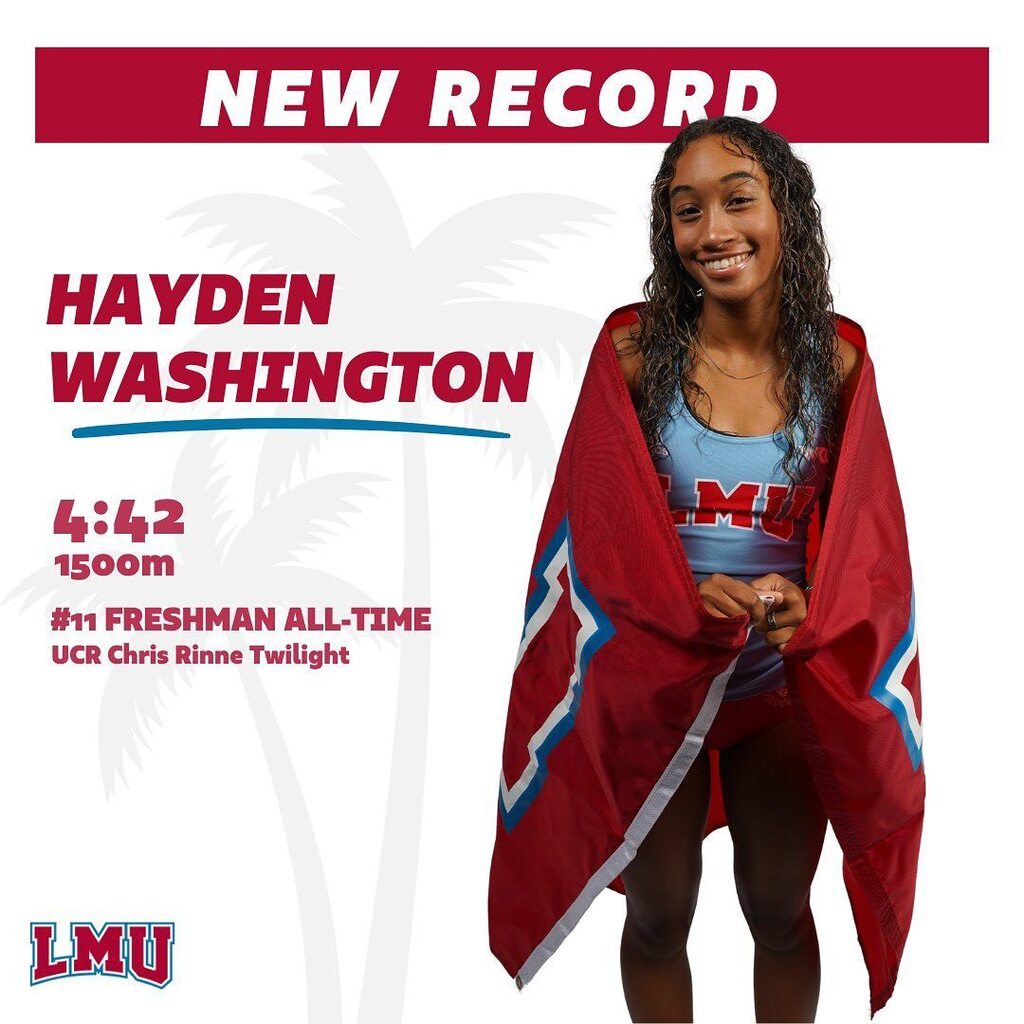 NEW RECORDS FROM THE UCR CHRIS RINNE TWILIGHT ⚡️

Congratulations to Hayden Washington, Zoe Chang, Sydney Douglas, Jenneasa Groves &amp; our 4x4 team for their new records. #golions 🦁 instagr.am/p/CrgrCaHvxIz/