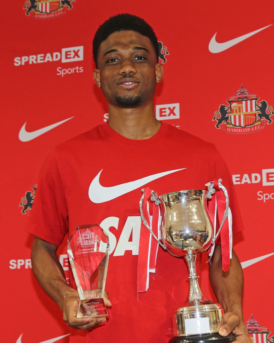 SunderlandAFC's tweet photo. 🏆 Presenting the Supporters' Young Player of the Year... 

What a season, what a player. 

Congratulations, @Amaddiallo_19! ✨ https://t.co/TTHoOWJhHw