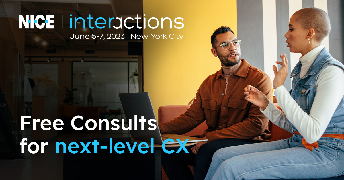 robwinnig's tweet photo. Sign up for a free analyst consultation and walk away with the insight you need to set your business apart from your competitors - only at Interactions 2023.

Spots are limited so register now 👉 https://t.co/Uuv1Xf6i1q

#NICEi23 #CustomerExperience https://t.co/tv2q6km5ky