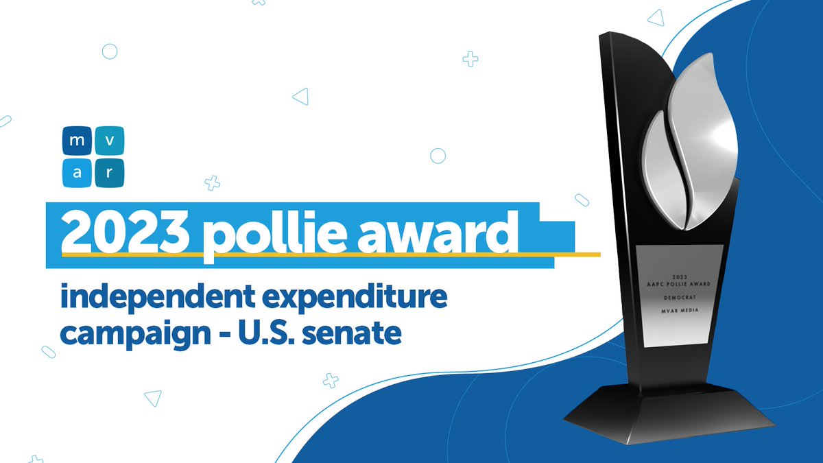 We helped keep the Democratic Senate majority in 2022 — and our digital work for the @DSCC to help elect John Fetterman won a Pollie for Best Independent Expenditure Campaign!