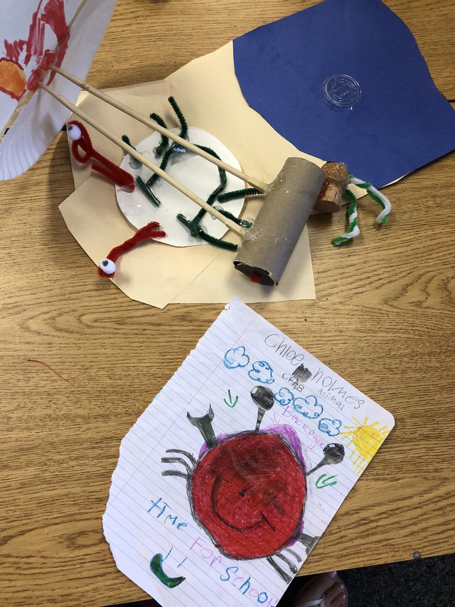 MonicaBK86's tweet photo. 2nd grade students in Mrs. Coronado’s class made animals using recycled materials. @balesbulldogs https://t.co/0fXCrv8fGN