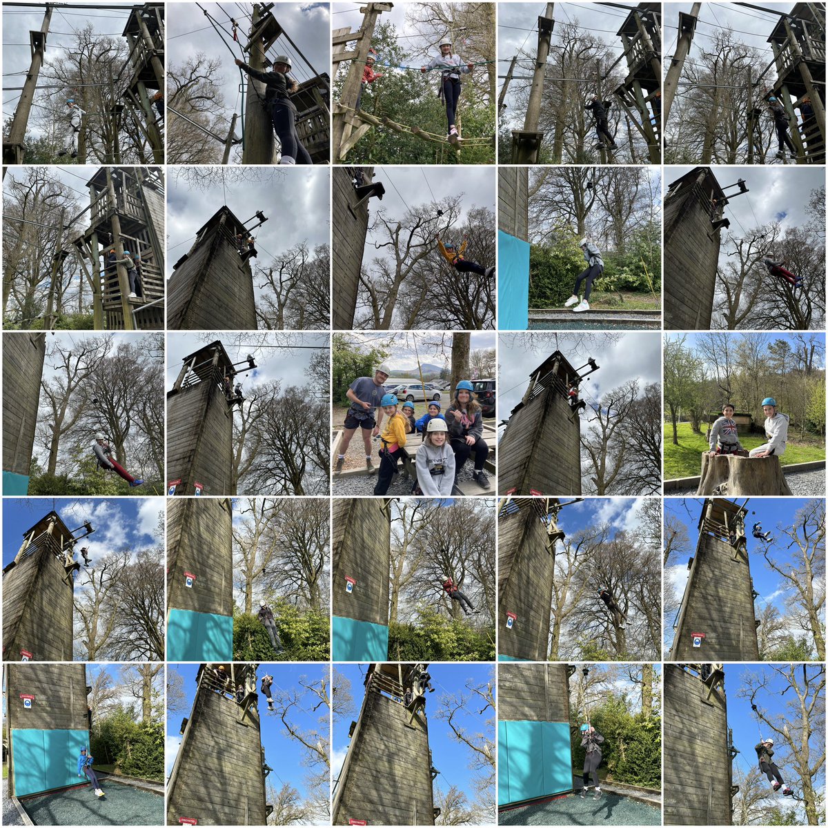 ysgolbroallta's tweet image. Sesiwn raffau uchel yn y prynhawn 🧗🏻‍♀️ Afternoon high rope session ☀️#blwyddyn6 #pwllglo