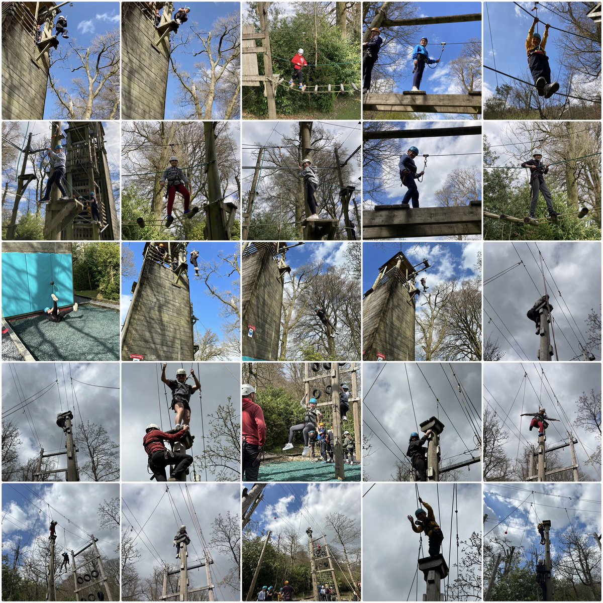ysgolbroallta's tweet image. Sesiwn raffau uchel yn y prynhawn 🧗🏻‍♀️ Afternoon high rope session ☀️#blwyddyn6 #pwllglo