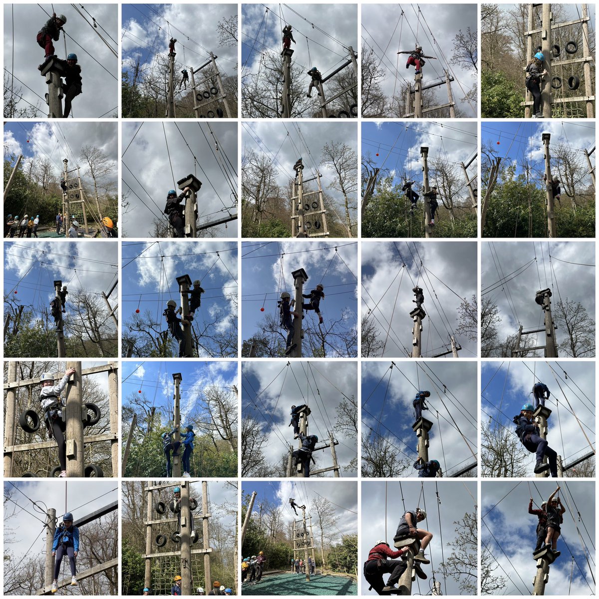 ysgolbroallta's tweet image. Sesiwn raffau uchel yn y prynhawn 🧗🏻‍♀️ Afternoon high rope session ☀️#blwyddyn6 #pwllglo