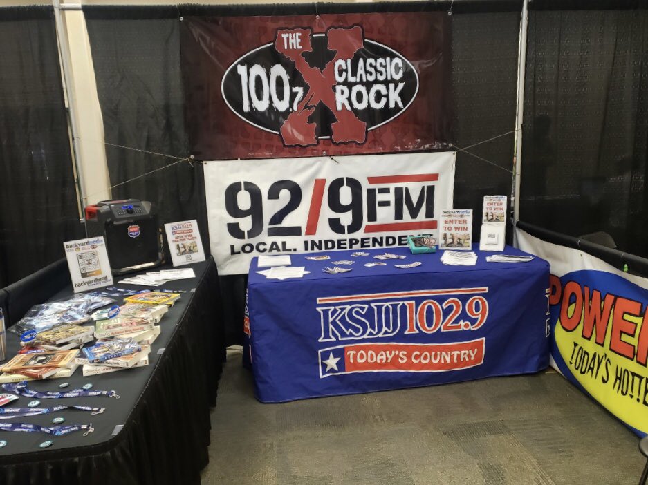 929kris's tweet photo. The Business and Job Fair today from 1-5:30pm at the Deschutes County Fairgrounds. Stop by the Backyard Media booth for employment opportunities with our radio stations including @929online 
#backyardbend https://t.co/9XiKgsnpF1