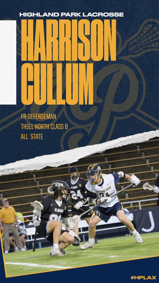 hplax's tweet photo. Congrats to Varsity Gold’s G John Allen and D Harrison Cullum for their recognition by @THSLL_North for their contributions this season in the Class B Division💥! #hplax #texaslacrosse #thsll https://t.co/icXh7NPlYk