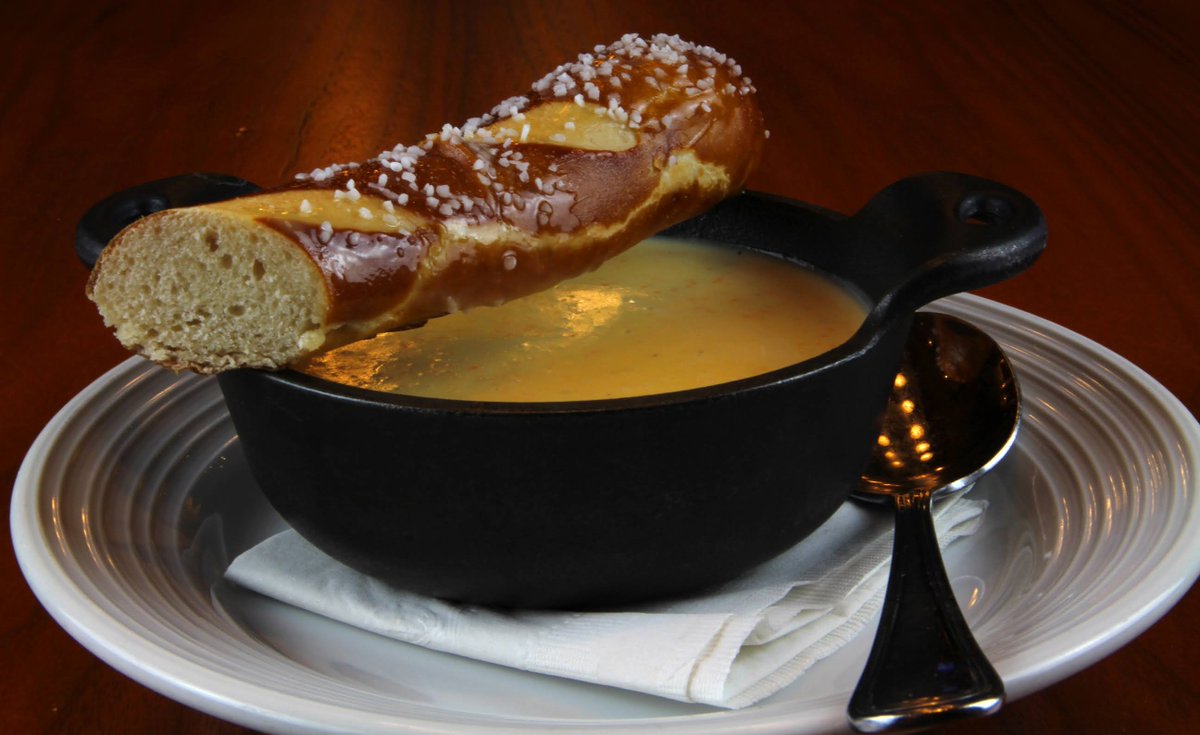 rivercitycasino's tweet image. Beer Cheese Soup and a Pretzel Stick... or Pretzel Sticks and Beer Cheese dipping sauce? You can order both at Beerhouse! 🥨 🧀 #PretzelDay

bit.ly/3c0fZN6