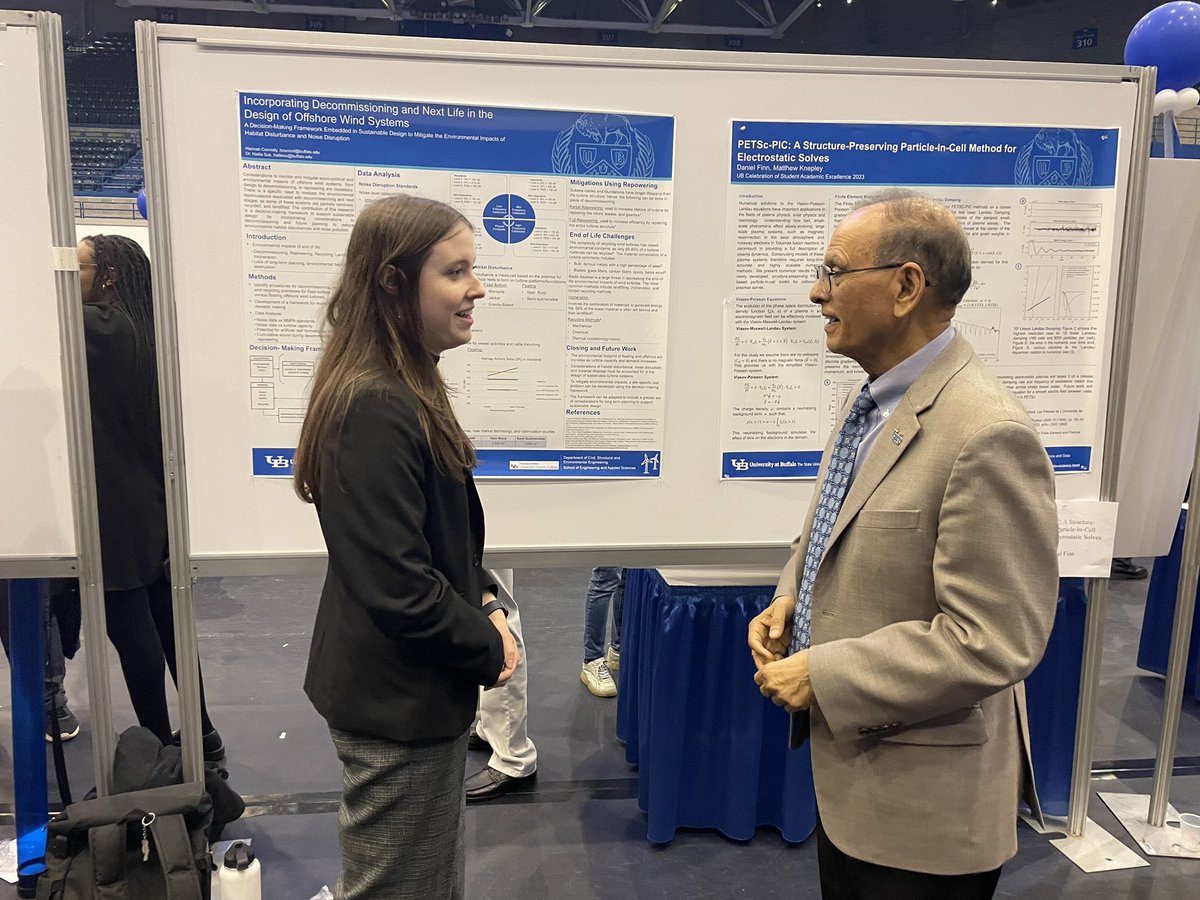 UB_President's tweet photo. The student showcase for #UBuffalo’s Celebration of Student Academic Excellence highlights some of the most innovative and creative work of our amazing students. It’s great to have this opportunity to learn more about their research and artistic expression. https://t.co/yhu7anU4G0