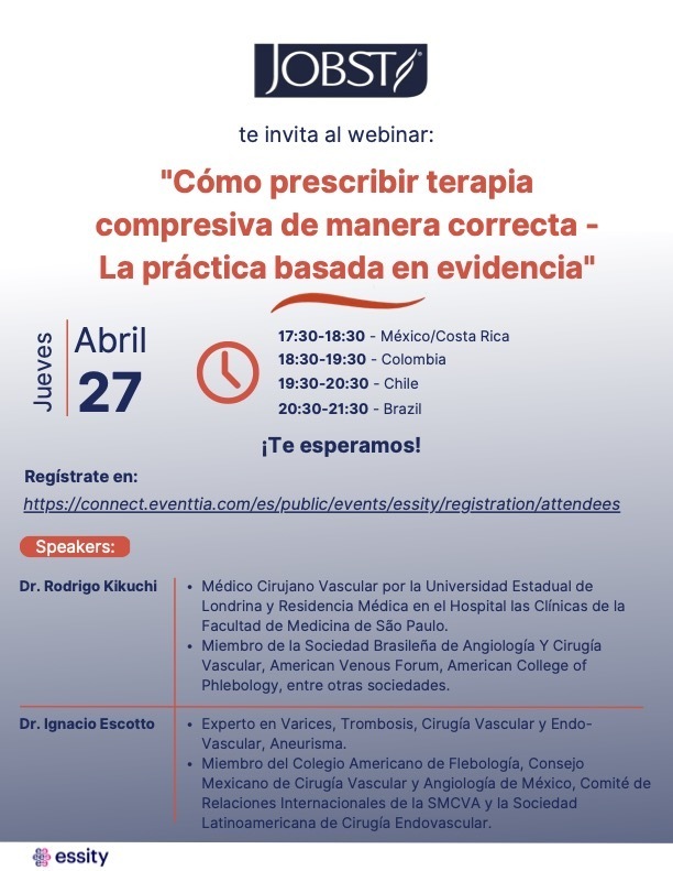 rodrigo_kikuchi's tweet photo. Amanhã teremos um webinar para a América Latina sobre a terapia compressiva. Principalmente a prescrição meias elásticas será abordada. Todos convidados

Dia 27 de abril - Horários no convite
https://t.co/XpUA5mMqc4 https://t.co/E5sgs8gEji