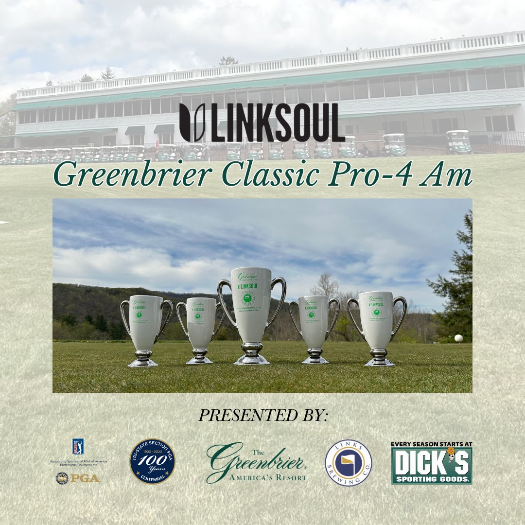 What a great tournament and fantastic time.

Congrats to our inaugural <a href="/linksoul/">linksoul</a> Greenbrier Classic Pro-4 Am champions. 🏆⛳️

Low Professionals: Kevin Shields, and Adam Corson, PGA

Team: Justin Collins, Mike Gasper, Nick Godfrey, Steve Carr, Bret Dockter

🎬 Stay Tuned for more