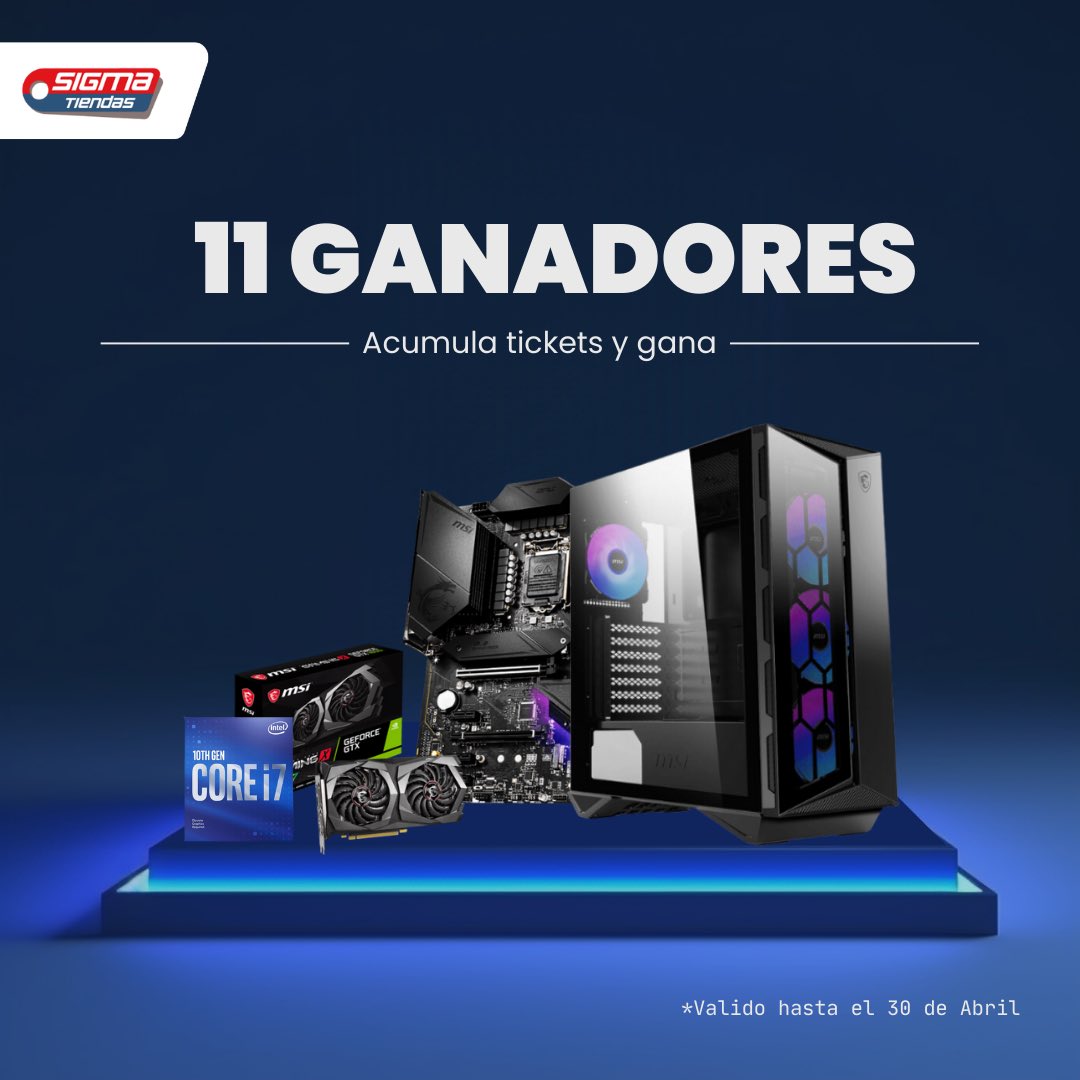 Sigmatiendas's tweet photo. 📣 SORTEO 📣

No pierdas la oportunidad de ganar en nuestro sorteo de +$6.000 en premios 🤑 Quedan pocos días para participar, habrá 11 afortunados ganadores🔥

 ¿Quieres ser uno de ellos? Regístrate aquí: https://t.co/GyznDombuz https://t.co/JgPKmc6820
