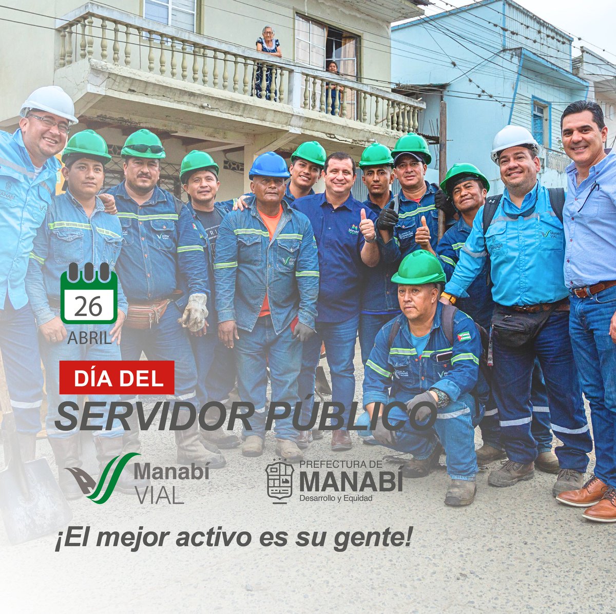ManabiV's tweet photo. Felicitamos a nuestro personal, el mejor activo de la institución, por el Día del Servidor Público.

@Leoorlandoa 
@PrefecturManabi 

#AsíSeHaceManabí https://t.co/loyPSCtSWn
