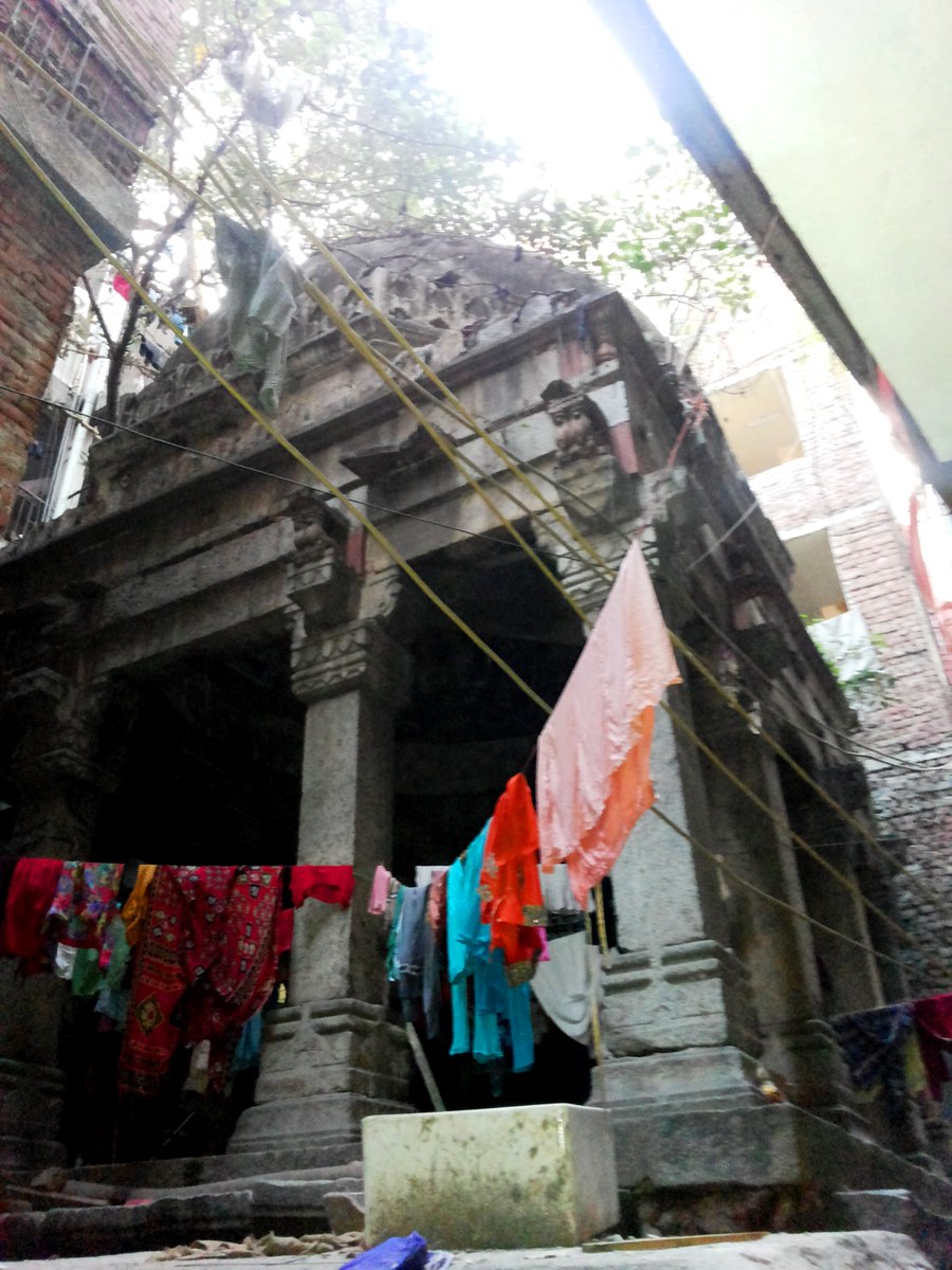 Fast disappearing ruins abound in every corner of Delhi. This is a Sultanate era tomb with a unique colonnade design deep inside Zamrudpur village. Was occupied by a family when I clicked this in 2014. Would be surprised if it is not completely built over by now!