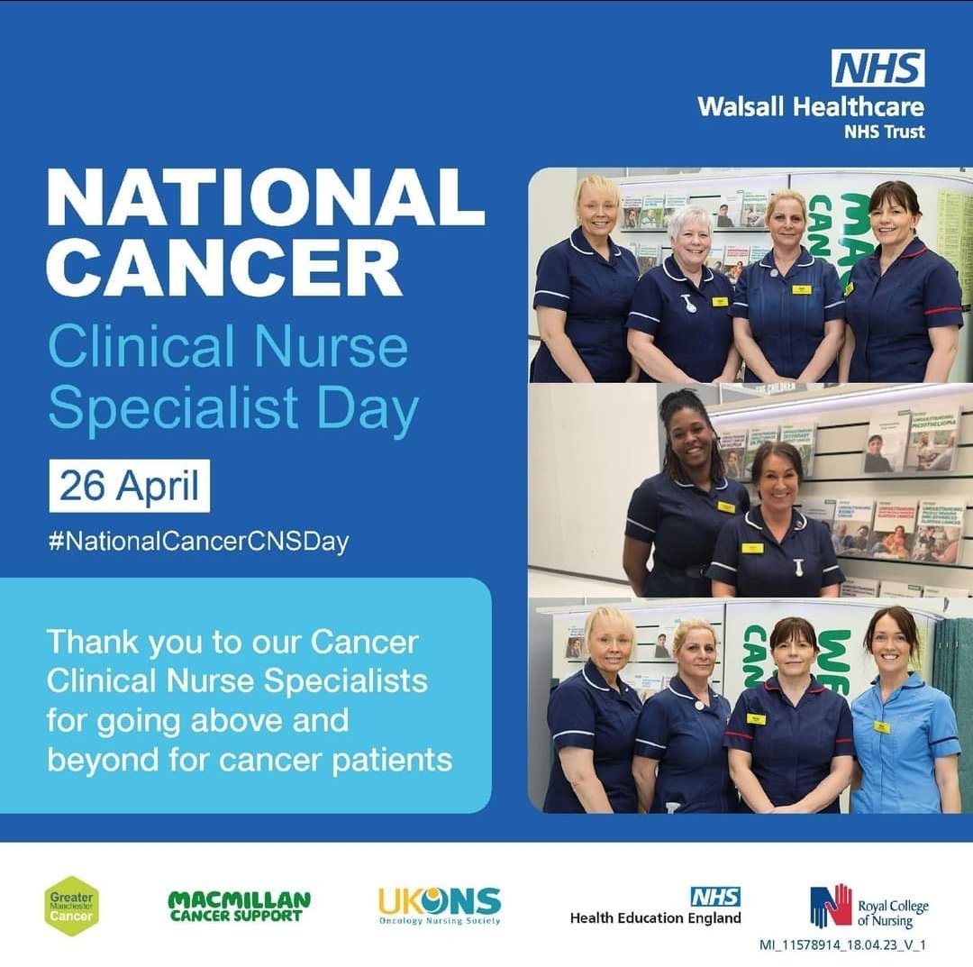 WalsallPallOT's tweet photo. Today was about celebrating #NationalCancerCNSDay
Thank you for the wonderful job you do.
@WalsallPall @WalsallHcareNHS @AcutePalliative https://t.co/pMTjpsq9pj
