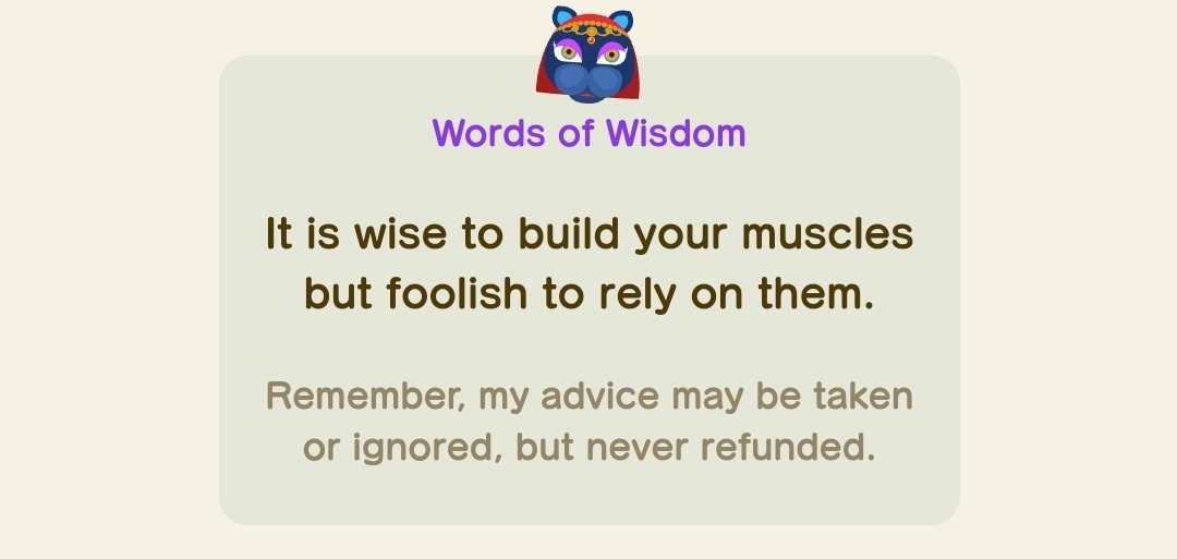metalcrossing's tweet photo. "It is wise to build your muscles but foolish to rely on them."

- Katrina https://t.co/2dsHHL2O5u