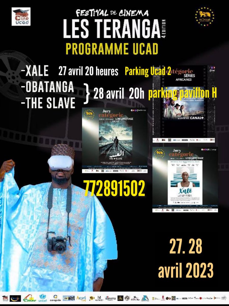 Fou_Conscient13's tweet photo. Vous voulez voir le film de Moussa Sène Absa intitulé "Xale" (un très bon film), c'est demain à partir de 20h00 à l'UCAD 2.
Le lendemain également une projection à la place Omar pene.
#projection #xale #ucad https://t.co/hCni5SC5vI