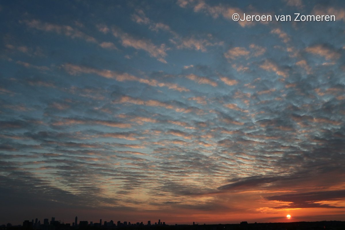 Skyline van @rotterdam vanuit @Capelle_IJssel 

#zonsondergang #skyline #Rotterdam #Capelleaandenijssel