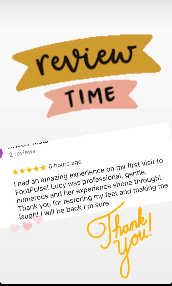 Good evening @Cardiff_Hour #WildCardiffHour #CardiffHour Always great for our amazing patients to leave reviews for us #Cardiff #ThankYou #Newport #Podiatry #supportlocalBusiness #SupportLocalBusinesses