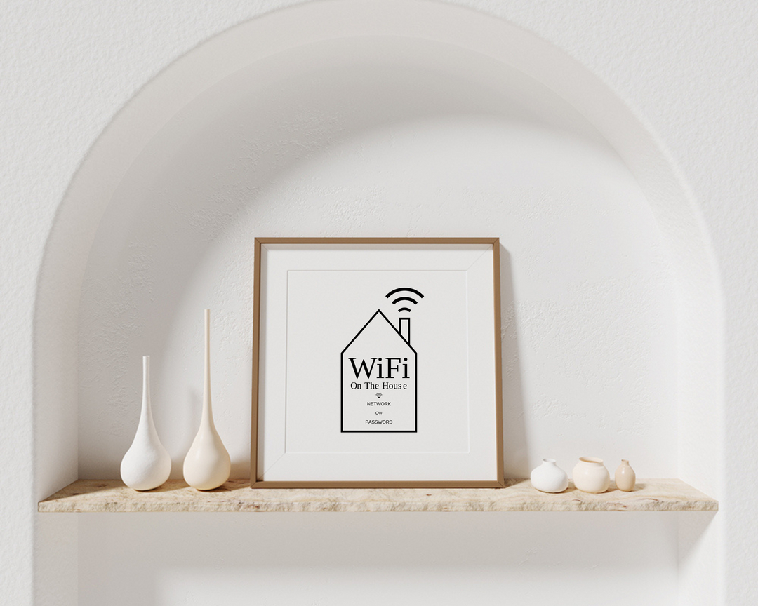 Cute little WiFi sign for your Airbnb! It’s in my Etsy Host shop and -20% off today! Link in my Instagram bio :) 
 #airbnb #airbnbexperience #airbnbhost #airbnbhomes #airbnblife #airbnbphoto #airbnblove #airbnbcityhosts #airbnbplus #airbnbtips #airbnbsupplies #airbnbdesign #air