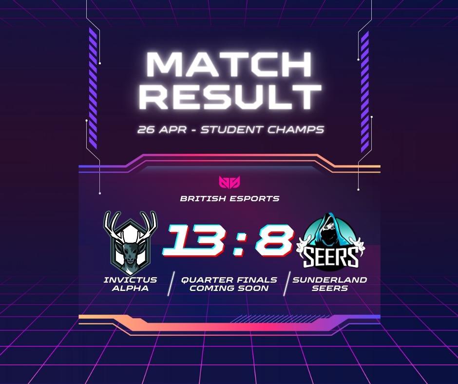 Invictus Sixth eSports (@invsixthesports) on Twitter photo We push on!!! An amazing show of resilience as our players battled hard against a really strong <a href="/SunderlandSeers/">Sunderland Seers OW</a> side.
Quarter finals here we come.
#britishesports #esports #valorant #studentchamps #roadtofinals We push on!!! An amazing show of resilience as our players battled hard against a really strong <a href="/SunderlandSeers/">Sunderland Seers OW</a> side.
Quarter finals here we come.
#britishesports #esports #valorant #studentchamps #roadtofinals