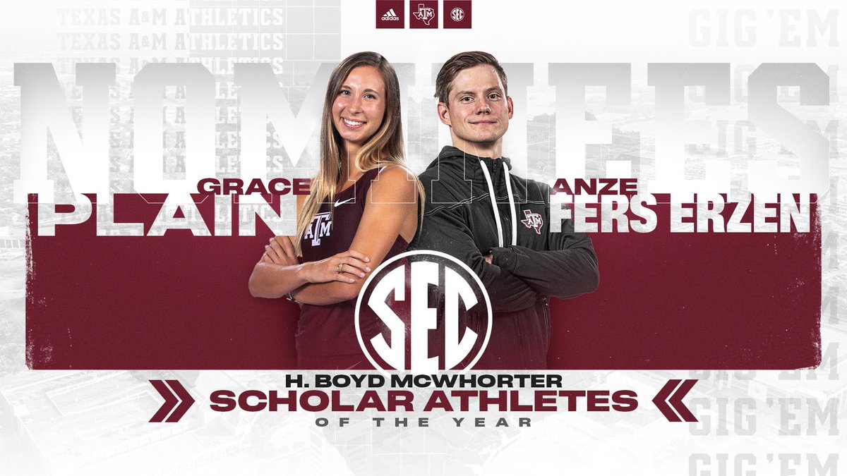 Congrats to our H. Boys McWhorter Scholar-Athlete of the Year nominee… 🥁🥁🥁

‼️ Grace Plain ‼️

#GigEm | <a href="/graceplain/">Grace Plain</a>