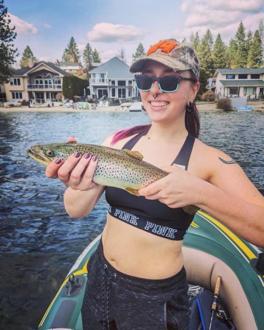 Two new personal bests!  The rainbow trout snapped off someone's carolina rig, ate it, pooped out the<a href="/tag/progress"class="tags"><span>#progress</span></a><a href="/tag/poledance"class="tags"><span>#poledance</span></a>