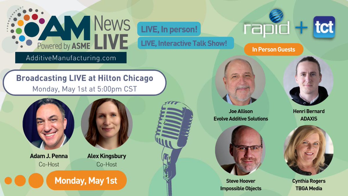 Evolve Additive Solutions (@evolveadditive) on Twitter photo Excited to have our CEO, Joe Allison present at <a href="/RAPID_Event/">RAPID + TCT Event</a> next week! Special thanks to @additiveconnect , <a href="/ASMEdotorg/">ASME.org</a> and <a href="/AdamJPenna/">Adam J. Penna</a> for making it possible! #rapid2023 #additivemanufacturing #3dprinting Excited to have our CEO, Joe Allison present at <a href="/RAPID_Event/">RAPID + TCT Event</a> next week! Special thanks to @additiveconnect , <a href="/ASMEdotorg/">ASME.org</a> and <a href="/AdamJPenna/">Adam J. Penna</a> for making it possible! #rapid2023 #additivemanufacturing #3dprinting