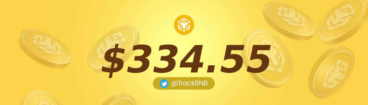 TrackBNB's tweet photo. #BNB Price: $334.55  📉 https://t.co/5JCscqo5L5